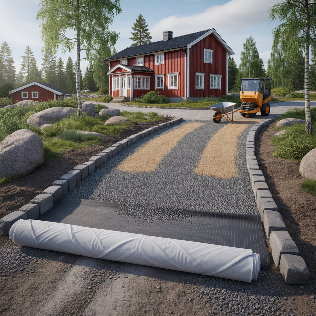 geotextil under uppfart guide till val och laggning
