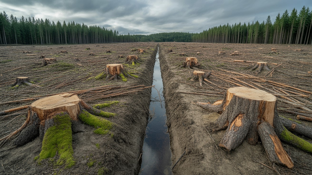 dikning dikesrensning markavvattning
