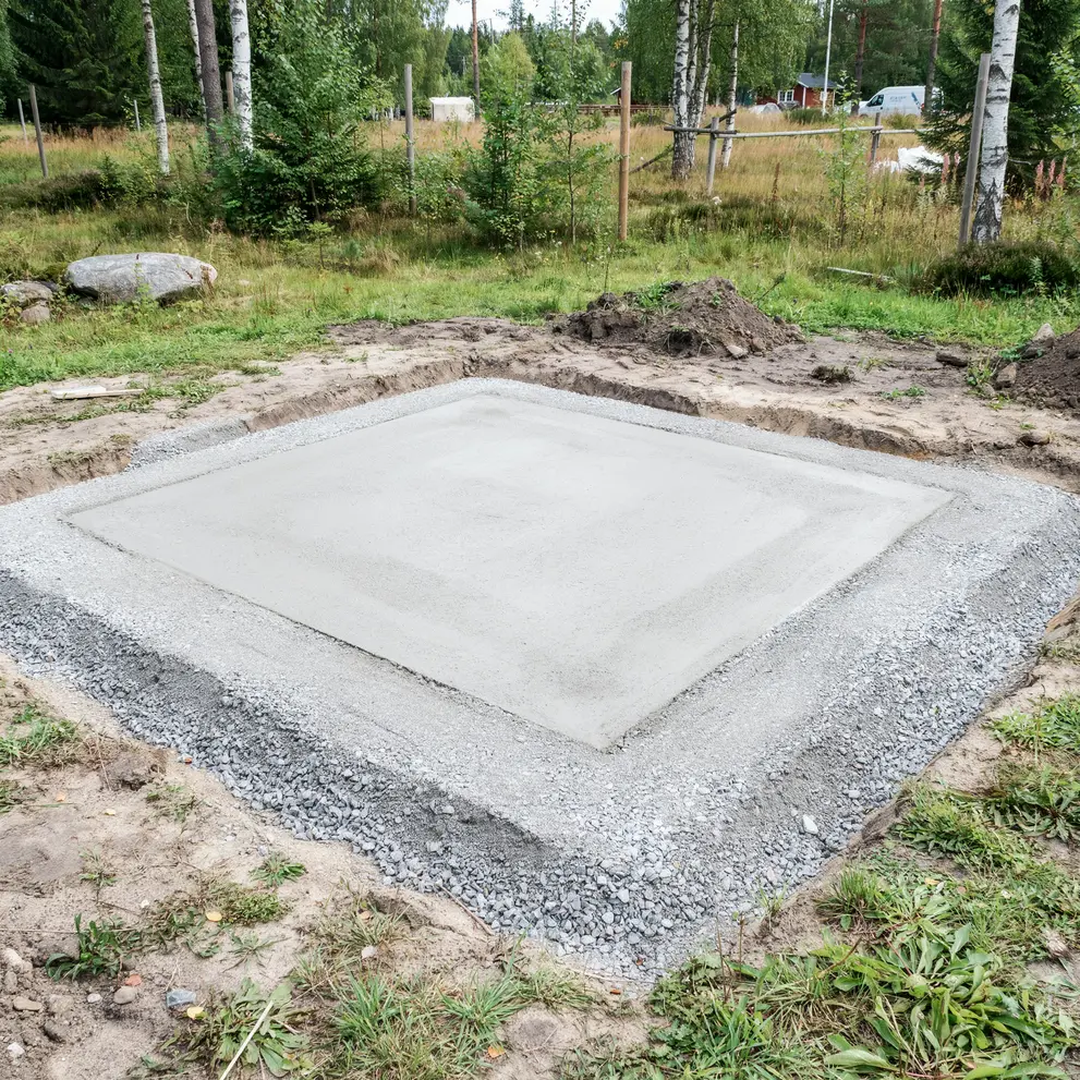 anlagga husgrund gjutning betongplatta landvetter goteborg