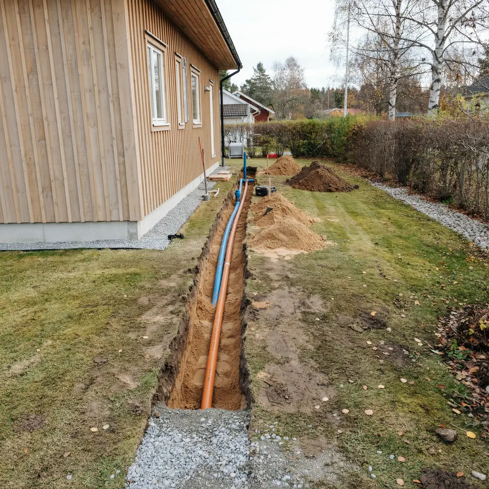 koppla kommunalt vatten avlopp landvetter goteborg